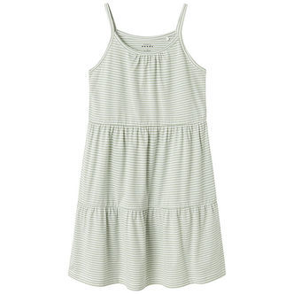 Name It Kjole - NkfVasita - Strap - Aqua Gray