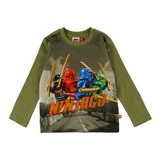 LEGOÂ® Ninjago Bluse - LwTaj 101 - Armygrøn m. Print