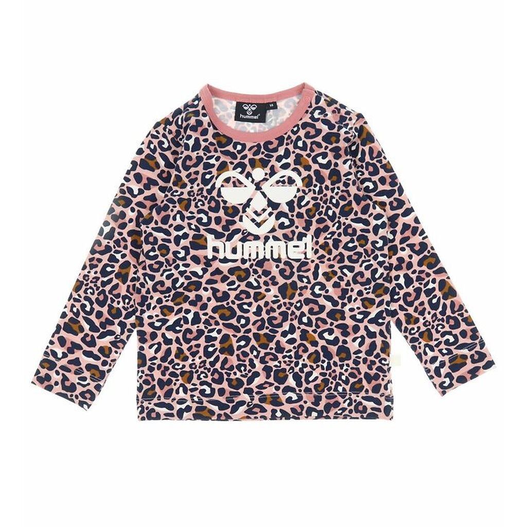 Hummel Bluse - hmlMarie - Pale Mauve m. Leopardprint/Logo