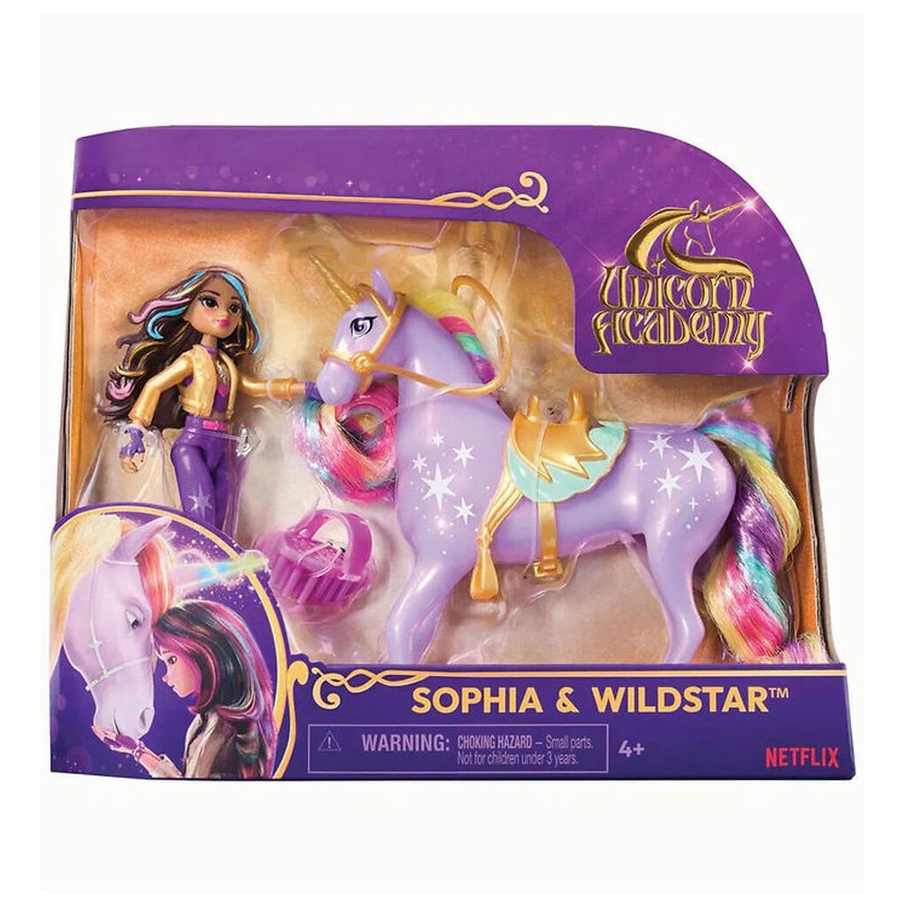 Unicorn Academy Legetøjsfigurer - 13,5 cm - Sophia & Wildstar