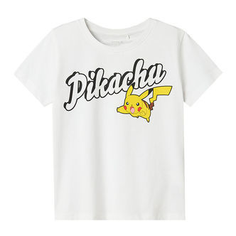 Name It T-Shirt - Noos - NkmDex Pokemon - Bright White m. Pikach