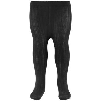 MP Strømpebukser - Rib - Sort