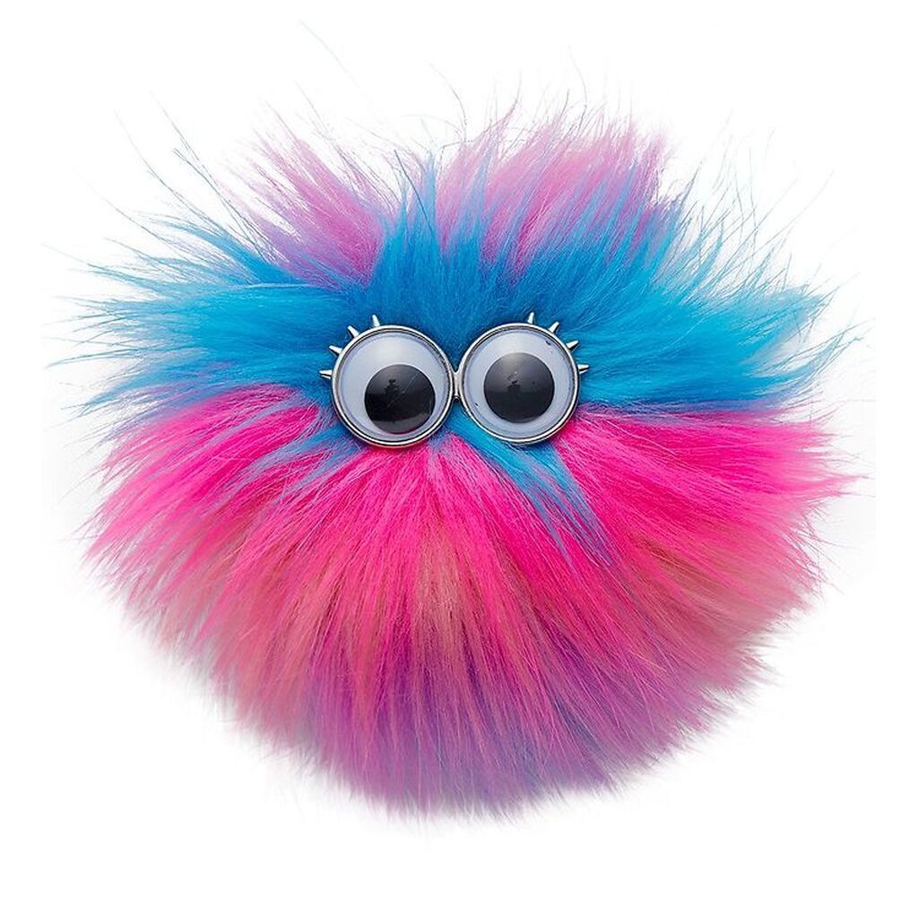 Ergobag Velcromærke - Fluffy - Pink/Blå