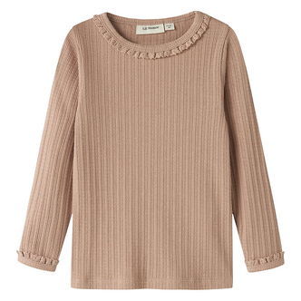 Lil Atelier Bluse - Rib - Viskose/Økologisk Bomuld - NmfBabette