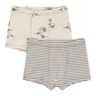 Konges Sløjd Boxershorts - 2-pak - Gots - Kubi/Stripe Bluie