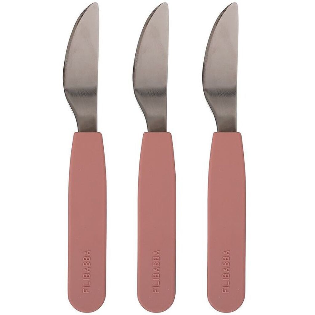 Filibabba Silikone Knive - 3-Pak - Rose