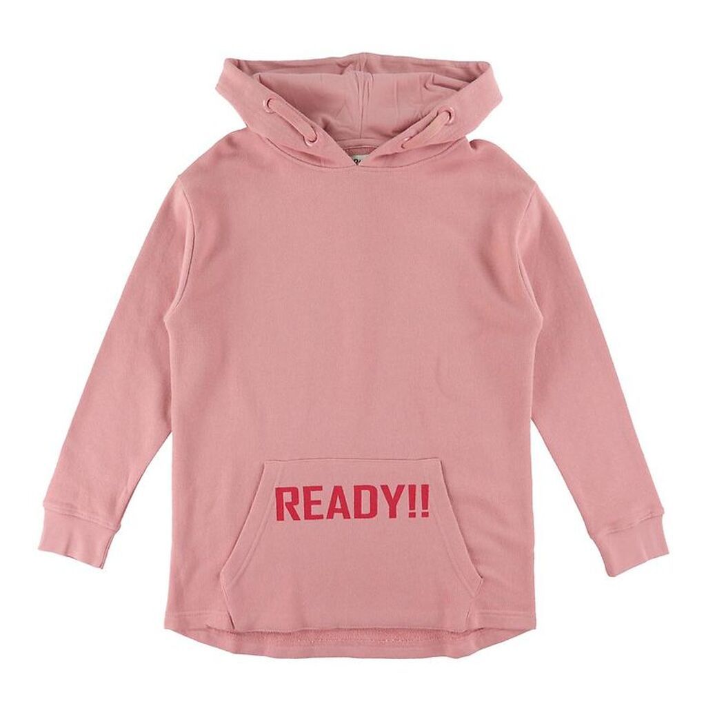 Add to Bag Hættetrøje - Rosa m. Print