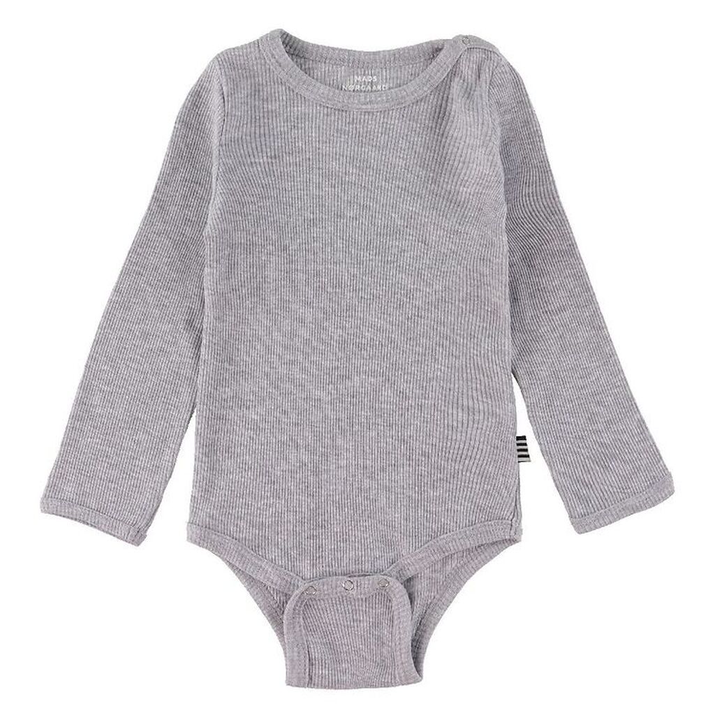 Mads Nørgaard Body l/æ - Rib - Gråmeleret
