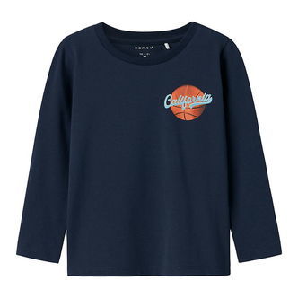 Name It Bluse - NmmKnoxo - Navy Blazer m. Print