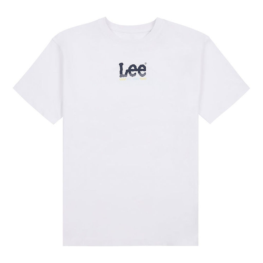 Lee T-shirt - Wave Graphic - Bright White
