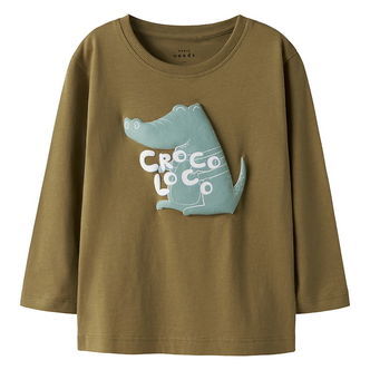 Name It Bluse - NmmVagno - Dull Guld/Croco Loco