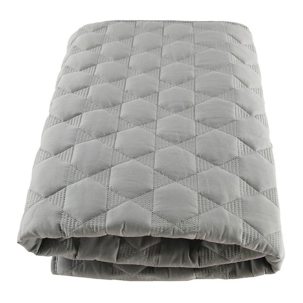 Smallstuff Legetæppe - 100x100 - Quilted - Lysegrå
