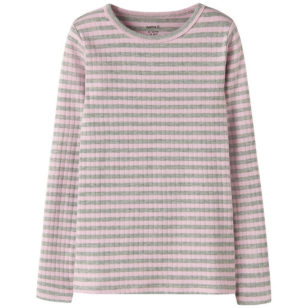 Name It Bluse - Rib - Noos - NkfSuraja - Pirouette/Grey Melange