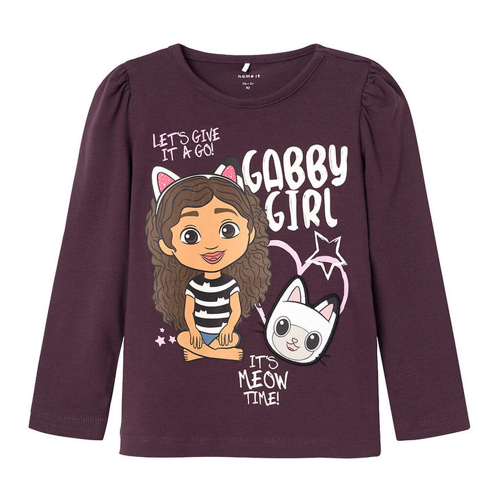 Name It Bluse - NmfJuliet Gabby - Plum Perfect