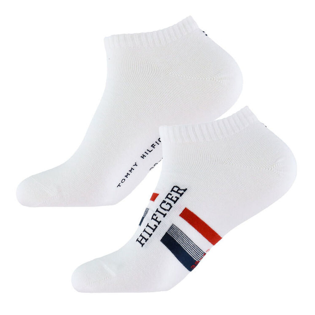 Tommy Hilfiger Ankelstrømper - 2-pak - Hvid