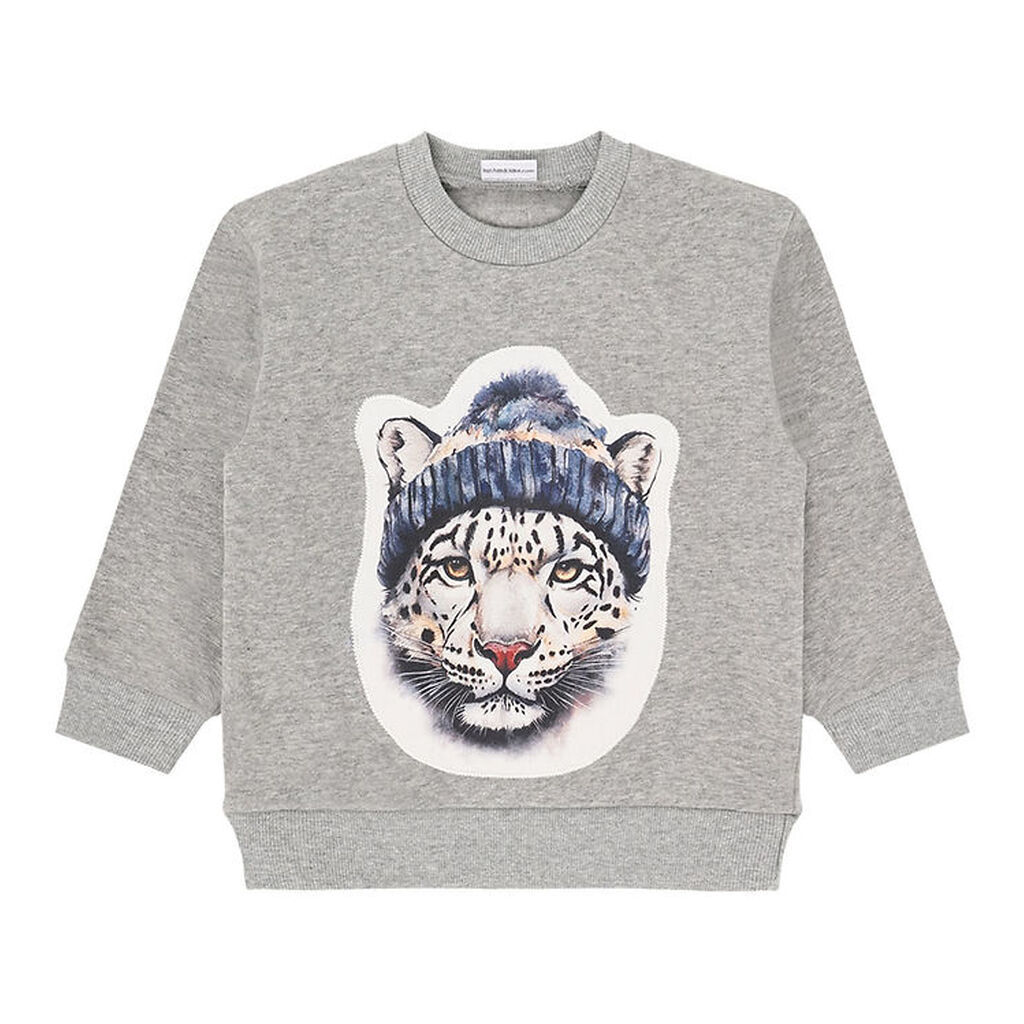 Hust and Claire Sweatshirt - HCSejer - Tile Grey Melange m. Tige