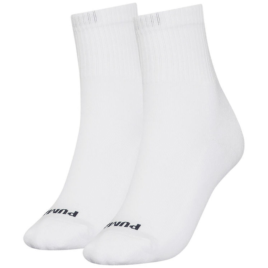 Puma Strømper - Short Crew - Heart Logo - 2-pak - Hvid/Sort