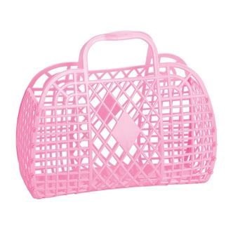 Sun Jellies Lille Foldekurv - Retro - Bubblegum Pink