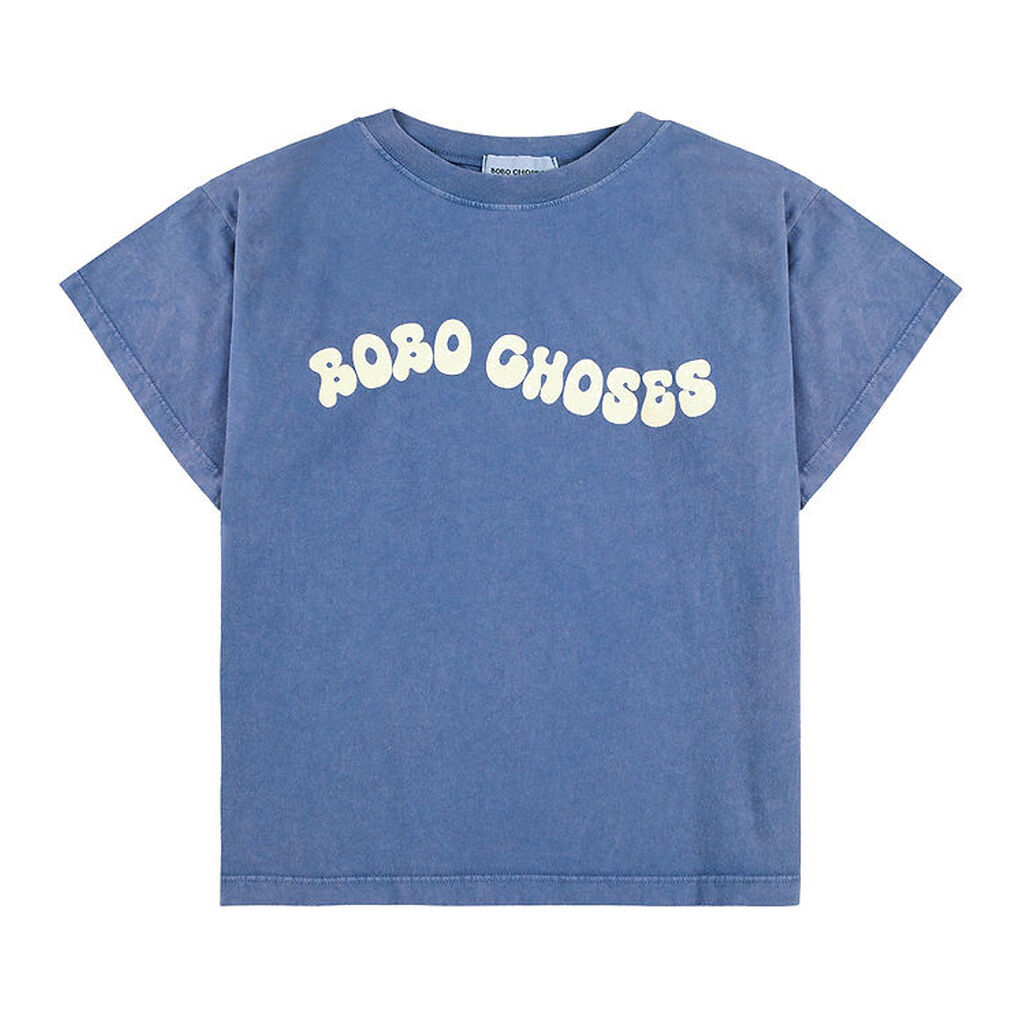 Bobo Choses T-shirt - Wavy - Blå