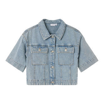 Name It Skjorte - NkfAva - Light Blue Denim