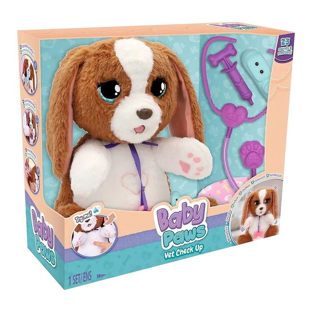 Baby Paws Interaktiv Bamse - Interactive Puppy - Vet Check Up