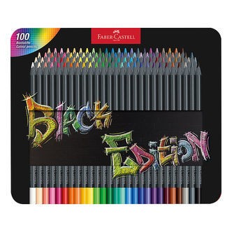 Faber-Castell Farveblyanter - Trekantet - Black Edition - 100 St