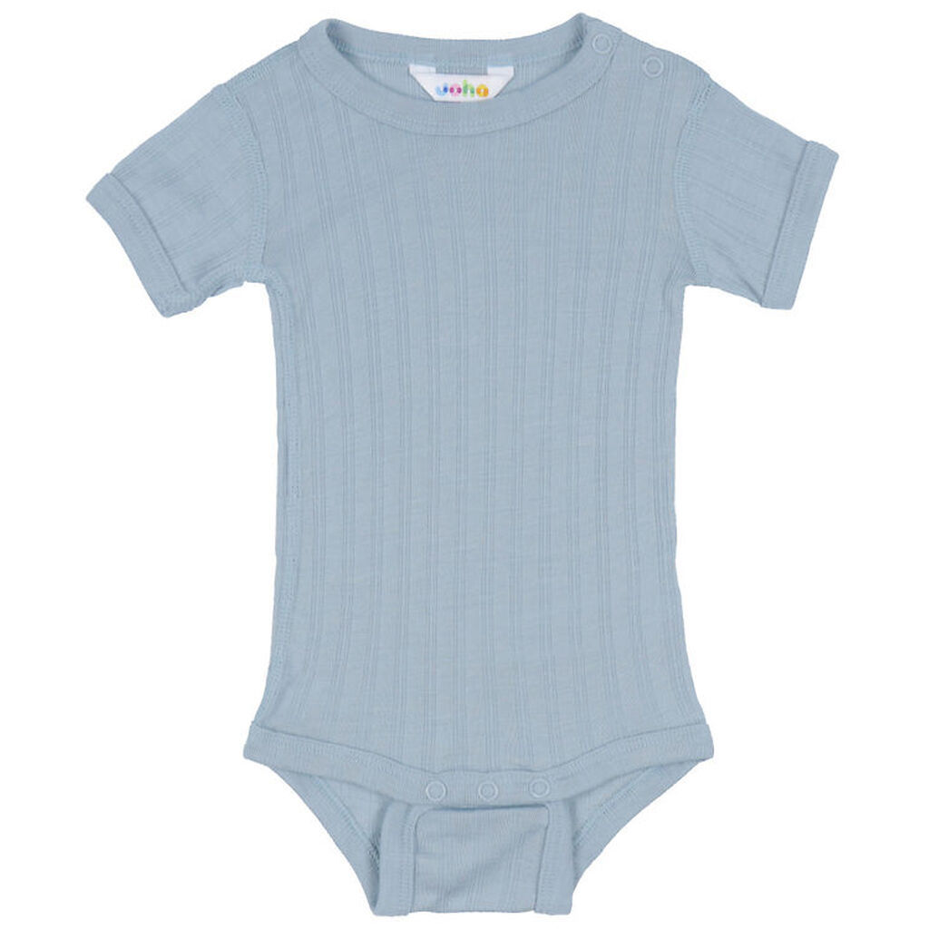 Joha Body k/æ - Uld/Silke - Støvet Blå