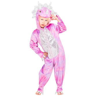 Den Goda Fen Udklædning - Triceratops - Pink Disco