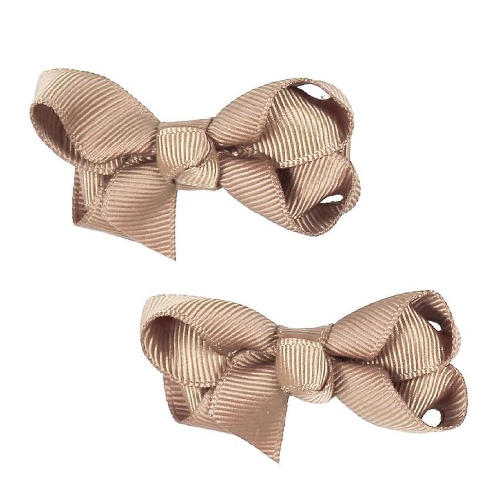 By Stær Hårsløjfe - 2-pak - 6 cm - Beige