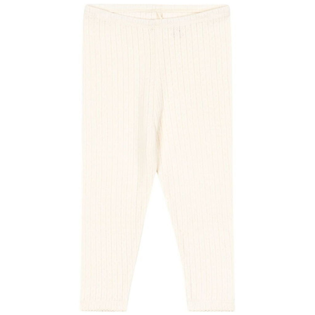 Konges Sløjd Bukser - Minnie - Buttercream m. Hulmønster