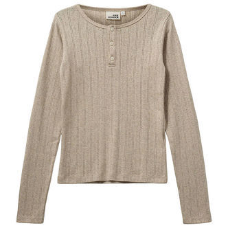 Sofie Schnoor Bluse - PetriciaSY Poientelle - Beige m. hulmønste