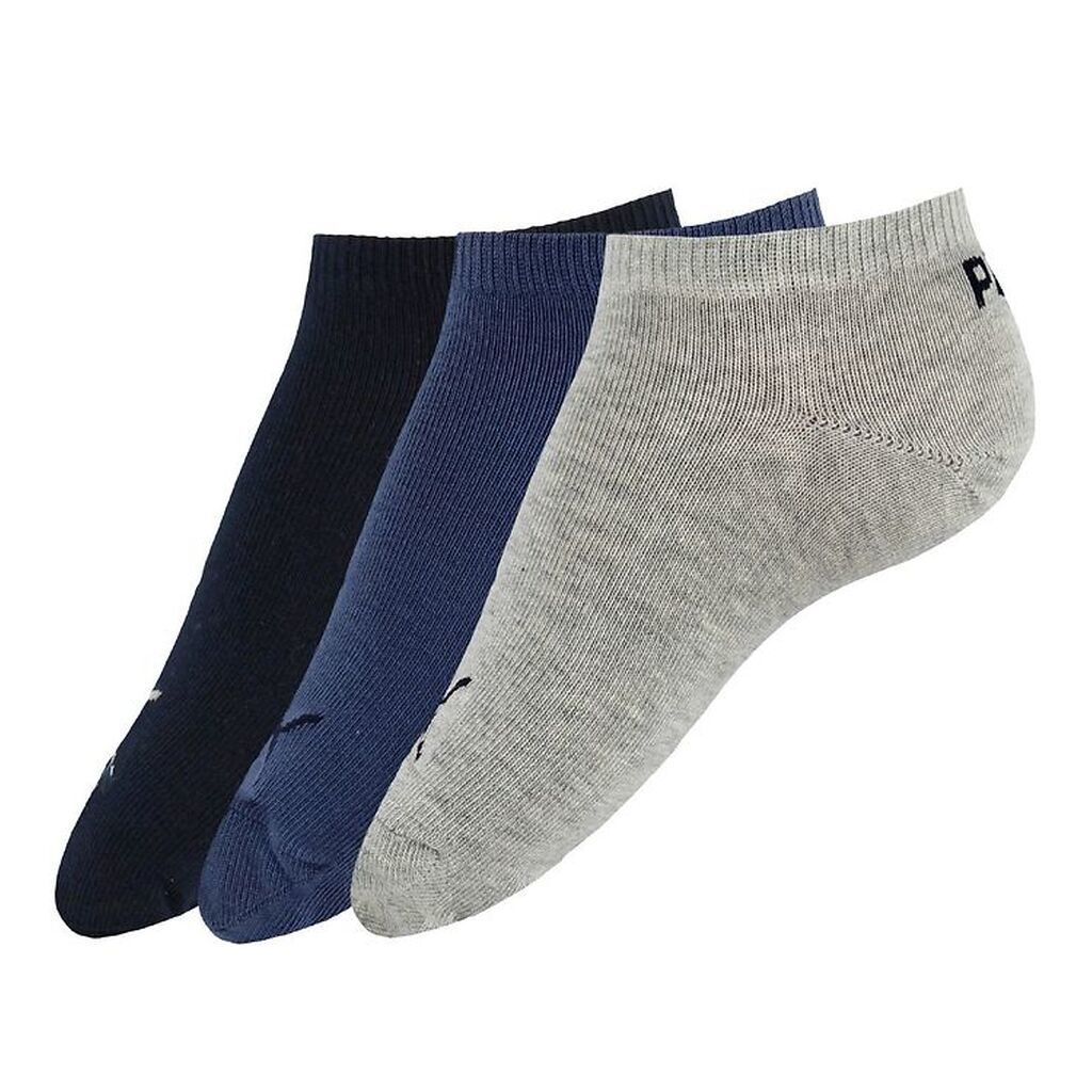 Puma Ankelstrømper - 3-pak - Sneaker Plain - Blå/Gråmeleret/Navy