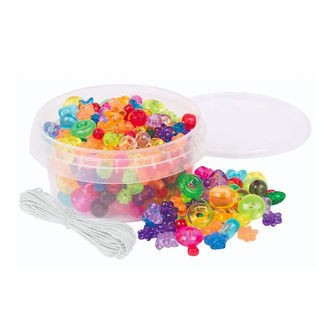 Playbox Perler - Transparente Blandet Perler - 180 Stk