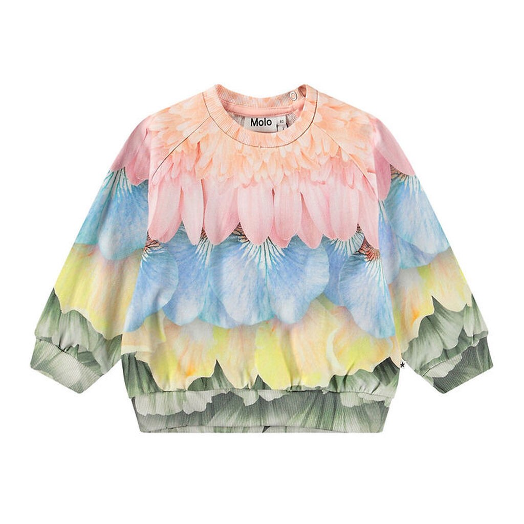 Molo Sweatshirt - Disc - Petal Rainbow m. Blomsterprint