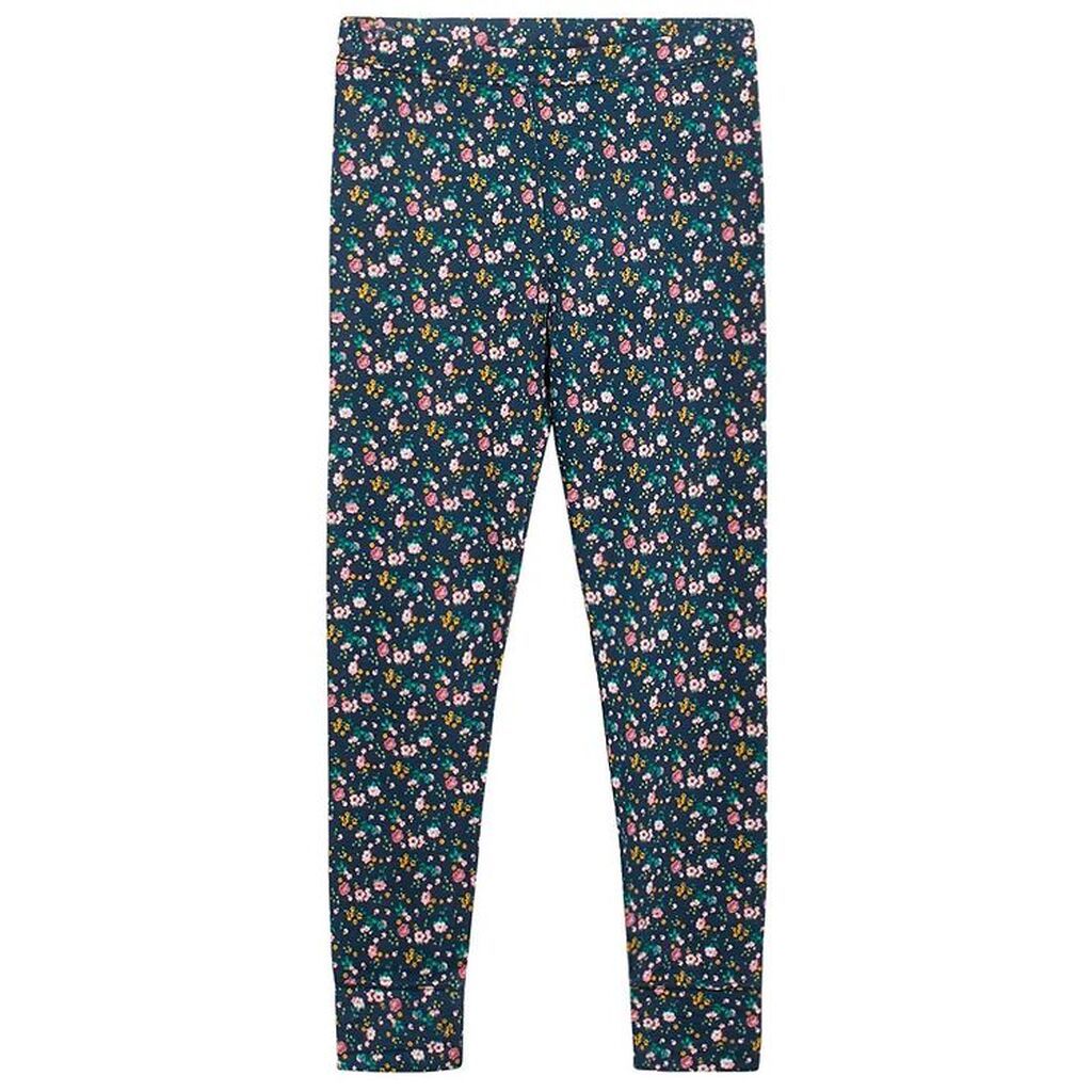 Hust and Claire Leggings - Ludo - Viskose/Bambus - Navy m. Bloms