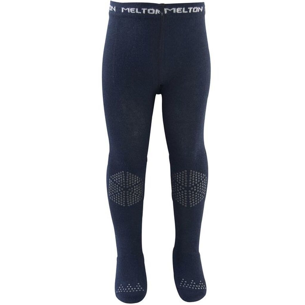 Melton Strømpebukser - Let's Go - Navy m. Antiskrid