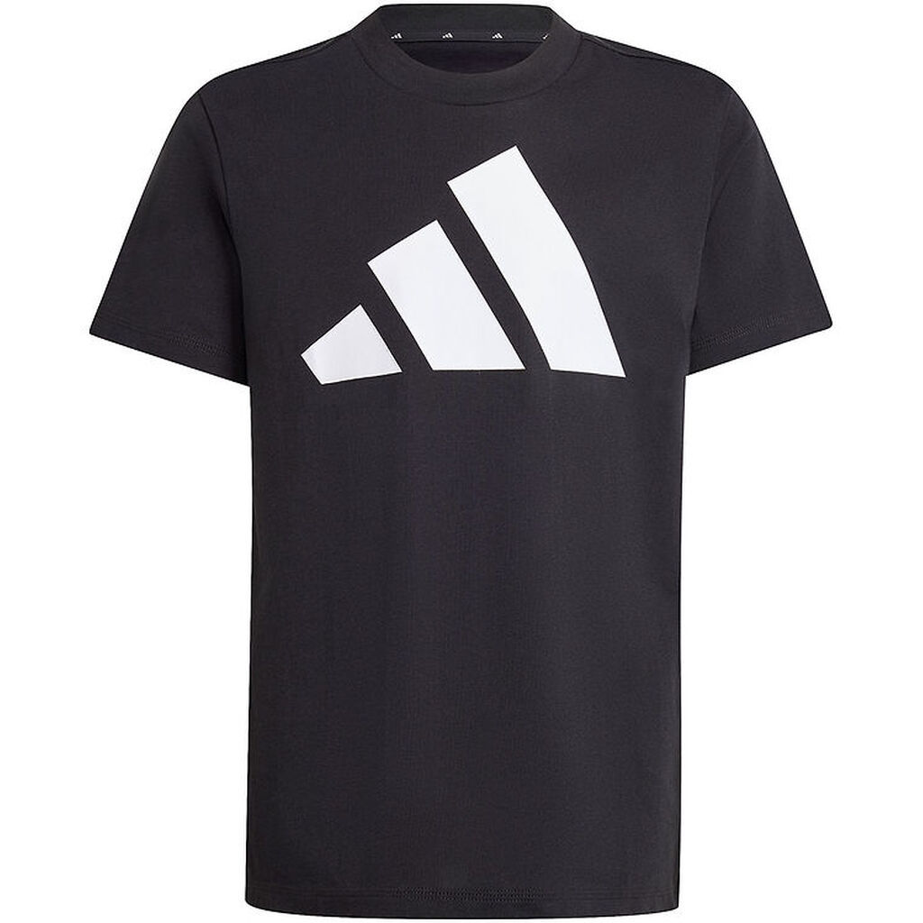 adidas Performance T-shirt - J BL TEE 160 - Sort/Hvid m. Logo