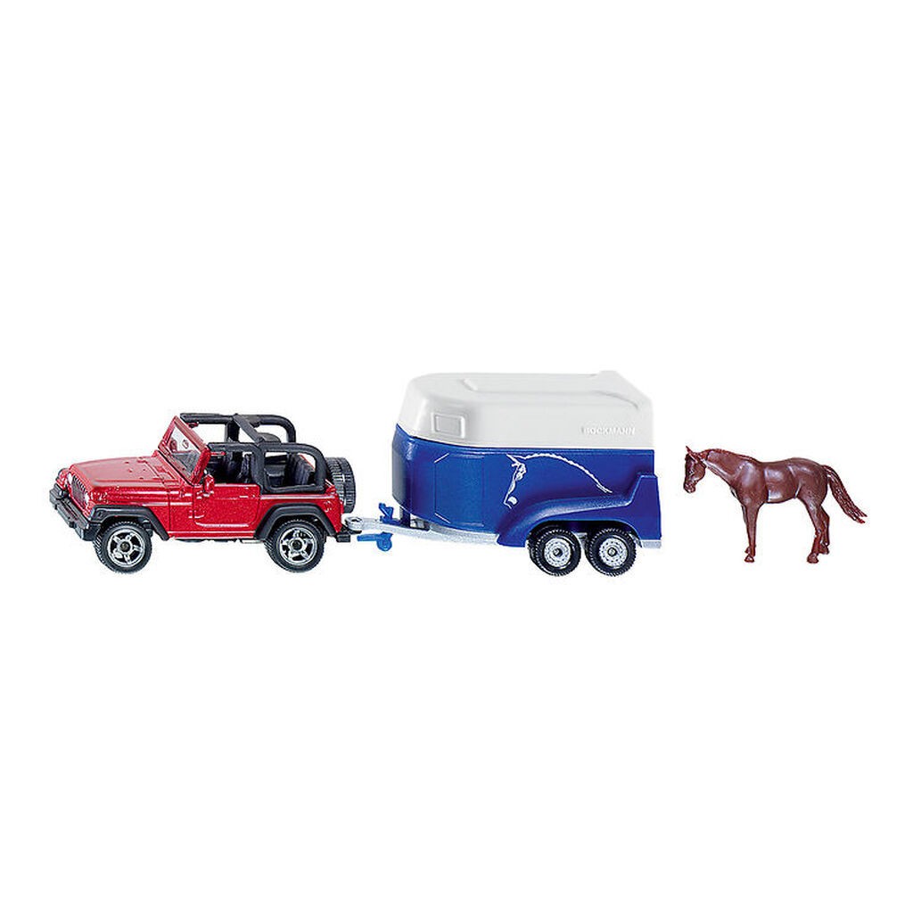 Siku Bil - Jeep m. Hesteanhænger
