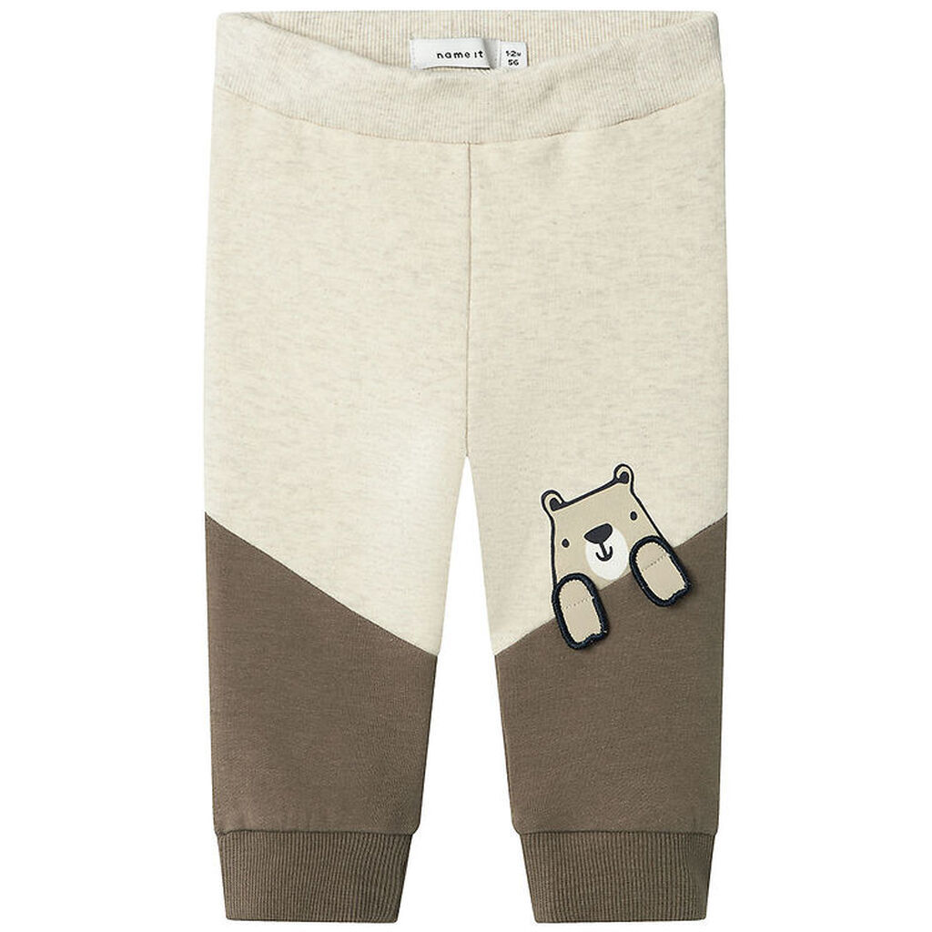 Name It Sweatpants - NbmTonno - Peyote Melange m. Print