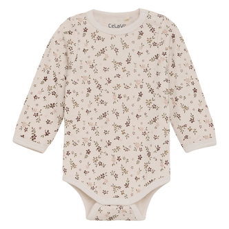CeLaVi Body l/æ - Uld - Marron m. Blomster