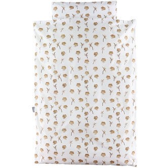 Nørgaard Madsens Sengetøj - Junior - Hvid m. Beige Elefant