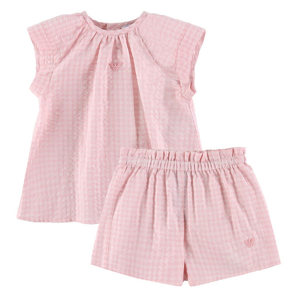 Emporio Armani Sommersæt - Pink Vichy