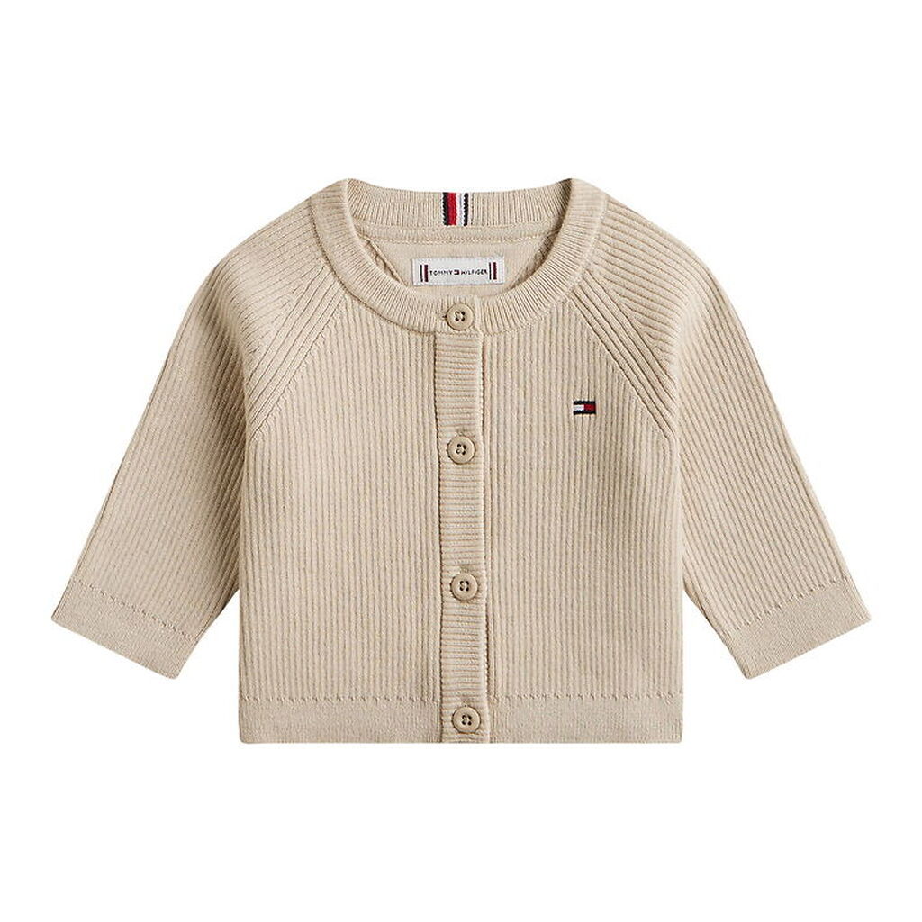 Tommy Hilfiger Cardigan - Strik - Regular - Gulf Sand/Beige