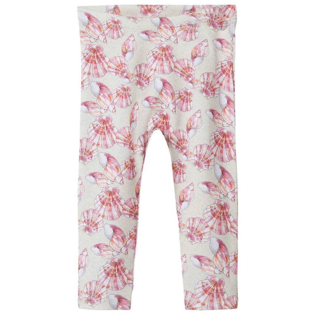 Name It Leggings - NbfJellia - Peyote Melange m. Muslingeskaller