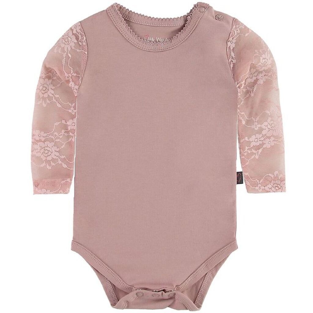 Little Wonders Body m. Blondeærmer - Maja - Støvet Rosa