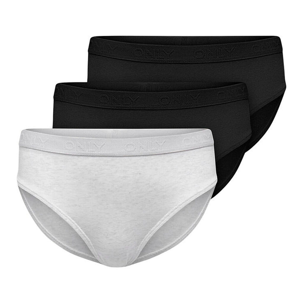 Kids Only Trusser - KogLola - 3-pak - Noos - Super Light Grey Me