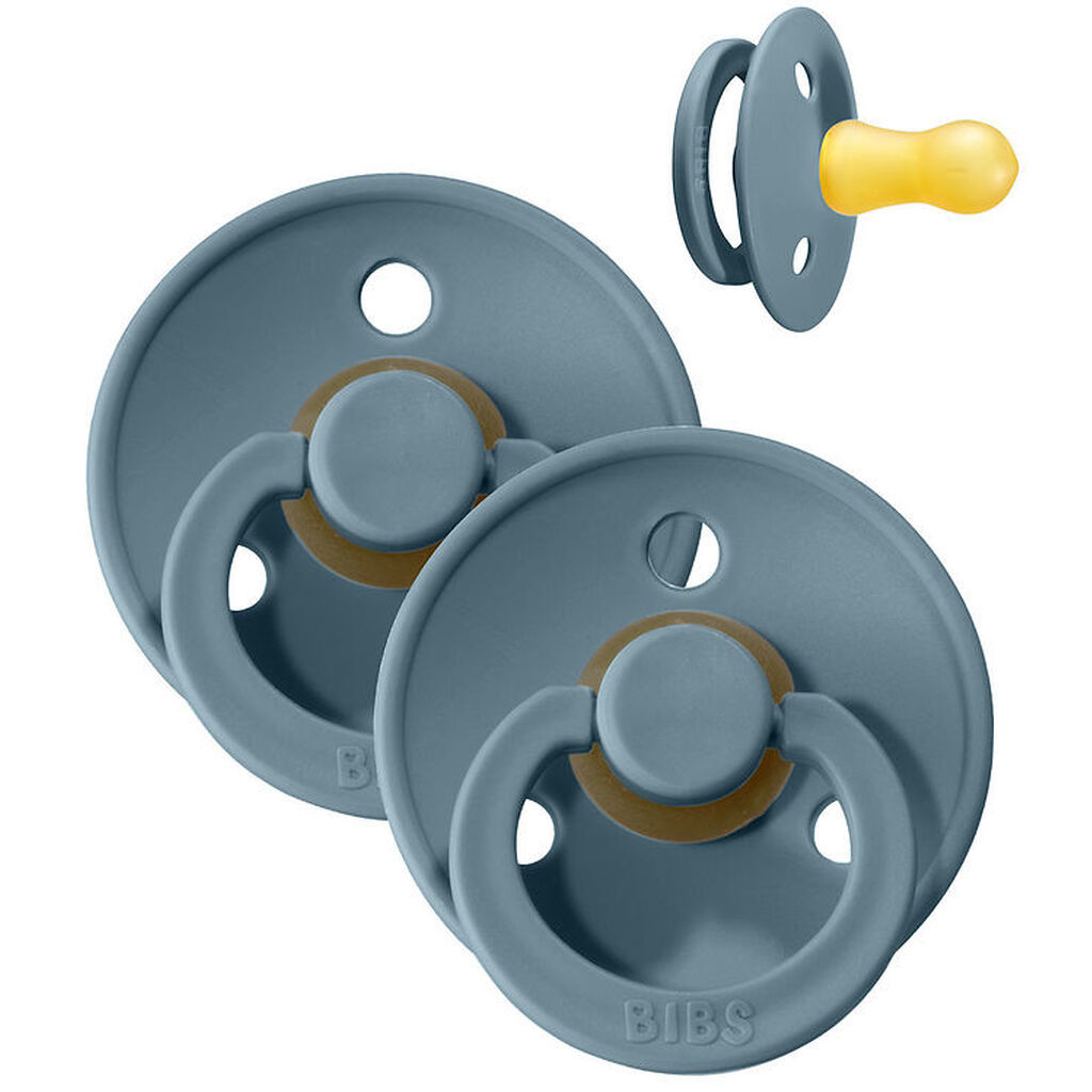 BIBS Colour Sutter - Str. 2 - 2-pak - Rund - Petrol