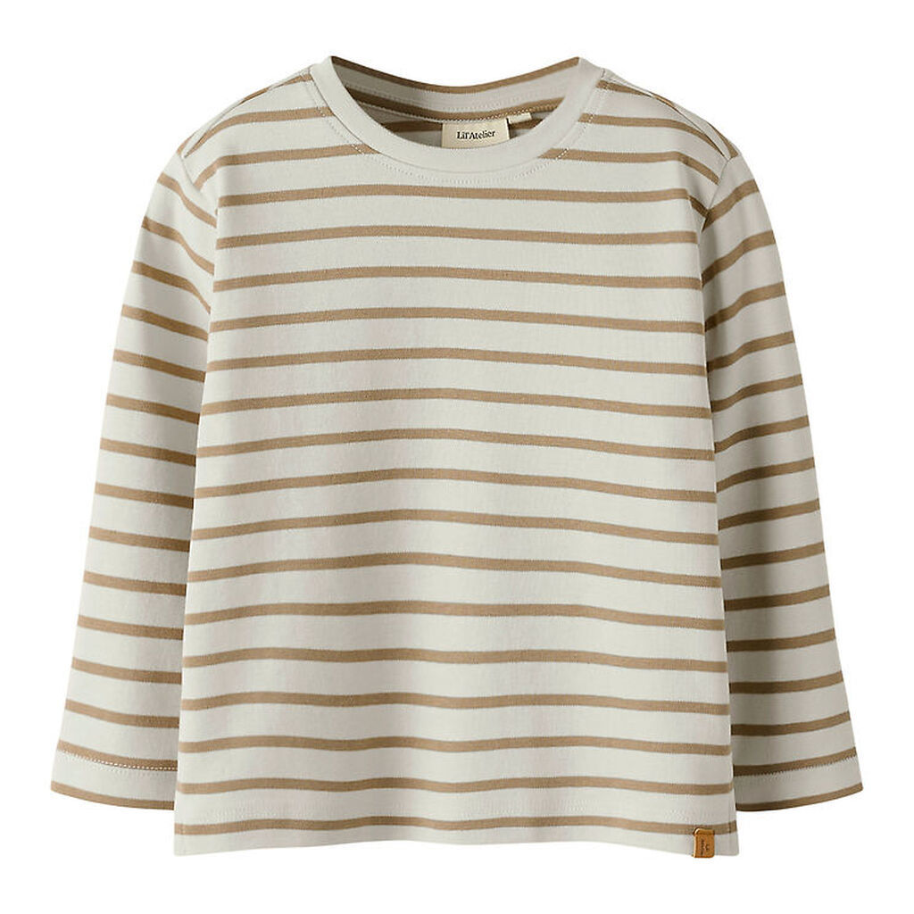 Lil' Atelier Bluse - NmmLimia - Turtledove/Sepia Tint