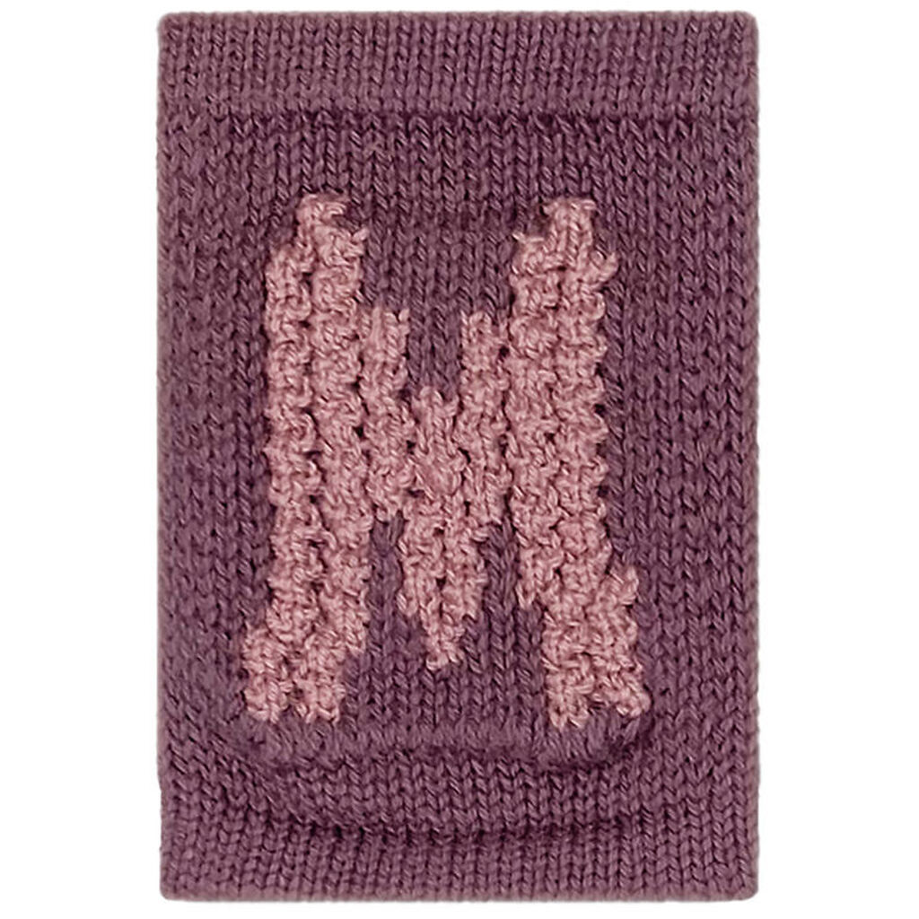 Smallstuff Strikket Bogstav - M - Rosa Alfabet
