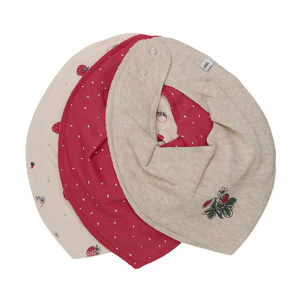 Pippi Baby Savlesmæk - 3-pak - True Red